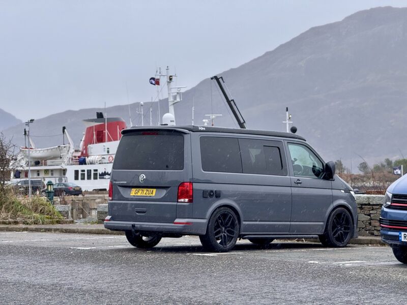 Campervan on a Scotland road trip